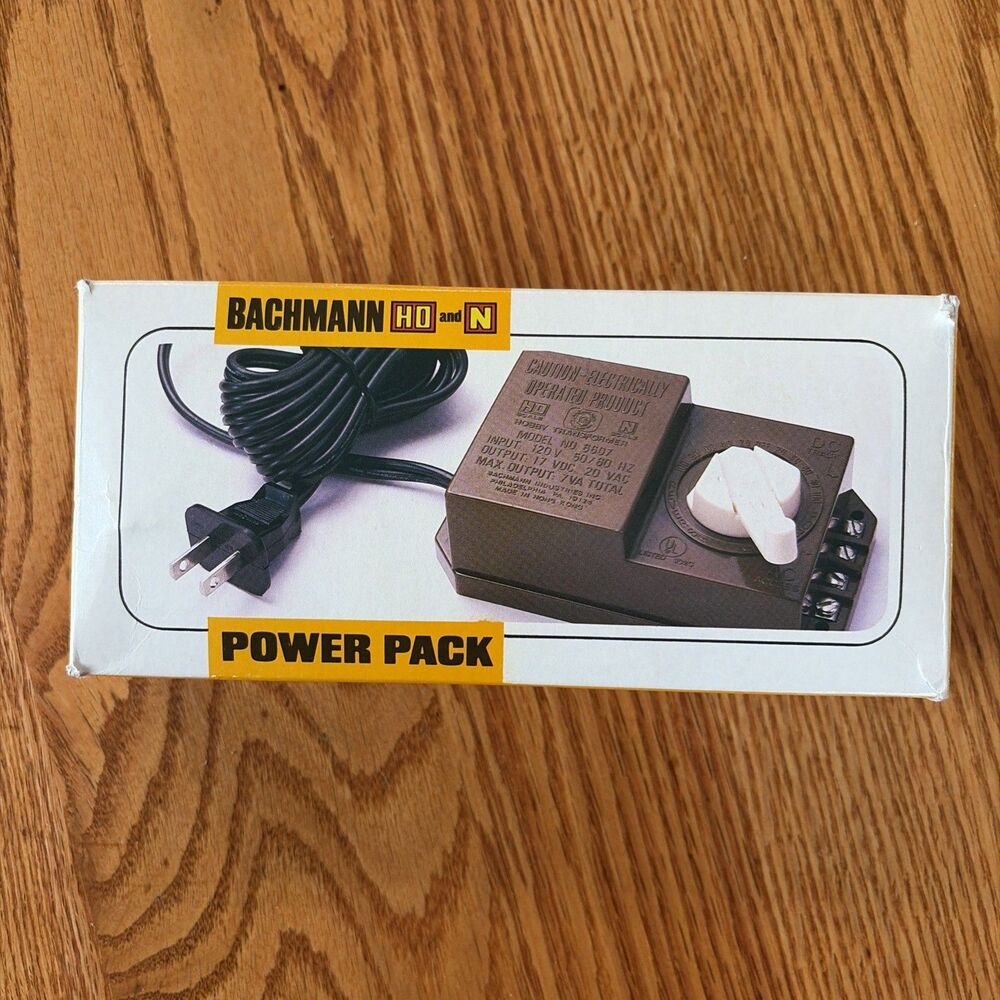 Bachmann Model 6607 HobbyTransformerTrain Control Power Supply Pack HO UNTESTED